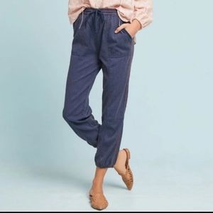 Anthropologie Boho Stitch Joggers
